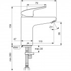 Смеситель для раковины Ideal Standard Ceraflex B1714AA