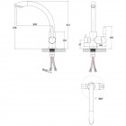 Смеситель для кухни Paulmark Essen Es213001-307