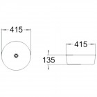 Раковина накладная SantiLine SL-1054MR