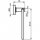 Полотенцедержатель-кольцо Ideal Standard Iom A9130XG