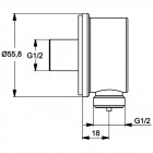 Шланговое подключение Ideal Standard IdealRain B9448AA