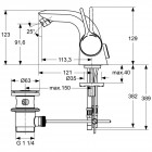 Смеситель для биде Ideal Standard Melange A4268AA