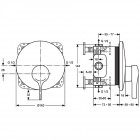 Смеситель для душа встраиваемый Ideal Standard Melange A4719AA