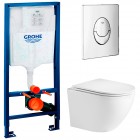 Инсталляция Grohe Rapid SL 38721001 + унитаз WeltWasser Merzbach 004 GL-WT безободковый с сиденьем