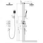Душевая система встраиваемая Timo Helmi SX-4069/00-16SM