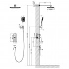 Душевая система встраиваемая Timo Helmi SX-4069/03SM