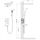 Душевая система встраиваемая Timo Petruma SX-5039/03SM термостат
