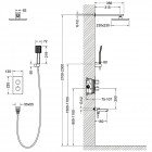 Душевая система встраиваемая Timo Petruma SX-5049/17SM термостат