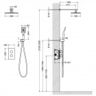 Душевая система встраиваемая Timo Petruma SX-5059/03SM термостат