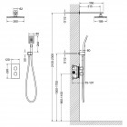 Душевая система встраиваемая Timo Petruma SX-5059/17SM термостат
