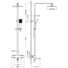 Душевая система Timo Tetra-Thermo SX-0169/03 термостат