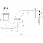 Сифон для раковины Timo 961/00L хром