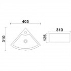 Раковина угловая Azario AZ4299