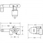 Скрытая часть смесителя Bravat Built-in D968C-ENG