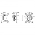 Скрытая часть смесителя Jacob Delafon Modulo 98699D-NF