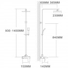 Душевая система Felice 4060 B cromo bianco