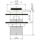 Донный клапан Felice V-3 cromo