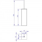 Ёршик для унитаза напольный Felice F 0313 B cromo bianco