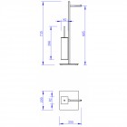 Стойка напольная Felice F 0312 B cromo bianco