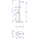 Стойка напольная Felice F 0411 cromo