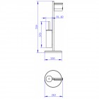 Стойка напольная Felice F 0510 B cromo bianco