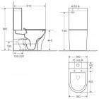 Унитаз WeltWasser Angerbach 001 MT-BL безободковый