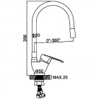 Смеситель для кухни Ledeme H32 L4132-1