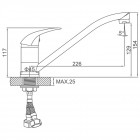 Смеситель для кухни Ledeme H38 L4938-B