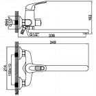 Смеситель универсальный Ledeme H39 L2239-B