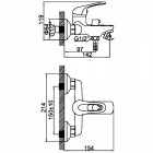 Смеситель для ванны Ledeme H39 L3039-B