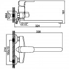 Смеситель универсальный Ledeme H44 L2244