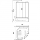 Душевая кабина Parly EC102P