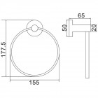 Полотенцедержатель-кольцо Ledeme 717 L71704U