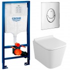 Инсталляция Grohe Rapid SL 38721001 + унитаз OWL Vatter Ruta-H mini OWLT190403 безободковый с сиденьем