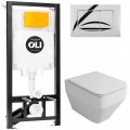 Инсталляция OLI 80 Eco 886914RDOO + унитаз OWL Eld Ruta-H OWLT190601 безободковый с сиденьем