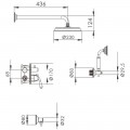 Душевая система встраиваемая Rose R0235Q