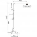 Душевая система Rose R1536F