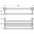 Полка для полотенец Rose RG3008H