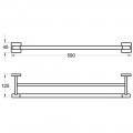 Полотенцедержатель двойной Rose RG3027H