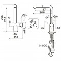 Смеситель для кухни Kern 2062 satin