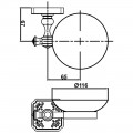 Мыльница AltroBagno Antik 080702 Br