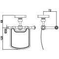 Держатель туалетной бумаги AltroBagno Antik 080902 Br