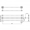 Полка для полотенец AltroBagno Antik 081501 Br