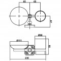 Держатель стакана и мыльницы AltroBagno Antik 081901 Br