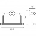 Полотенцедержатель-кольцо AltroBagno Corposo 081312 Or