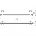 Полотенцедержатель AltroBagno Corposo 081313 Or