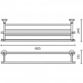 Полка для полотенец AltroBagno Corposo 081507 Or