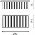 Полка-решетка AltroBagno Beni aggiuntivi B 082502 Cr