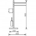 Стойка напольная AltroBagno Beni aggiuntivi FS 083401 Cr