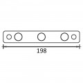 Планка с 3-мя крючками AltroBagno Beni aggiuntivi RH 081007-3 Cr